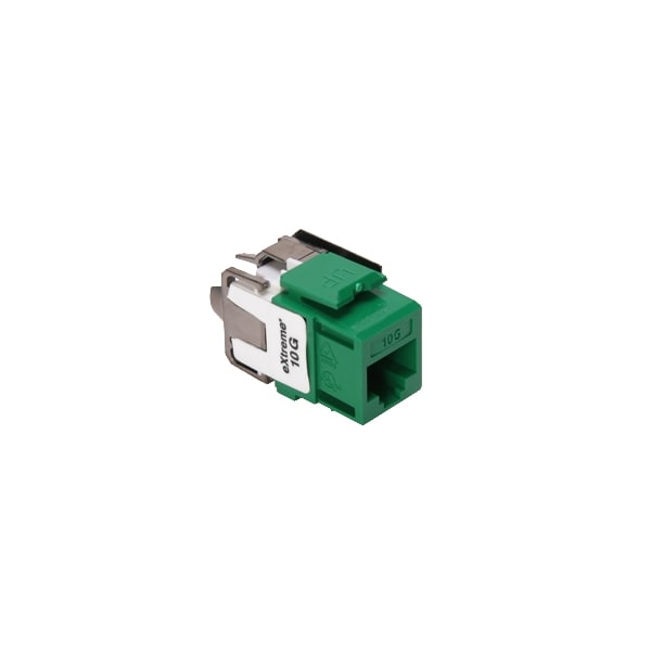 Extreme Cat6A Quickport Green, Connector, Channel-Rated